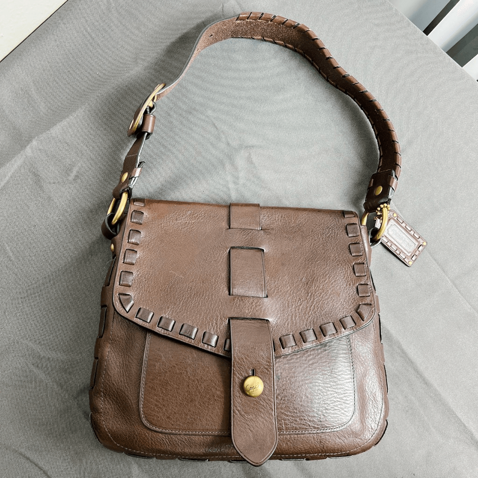 Coach Leather Legacy Thompson Julia Shoulder Bag 11376